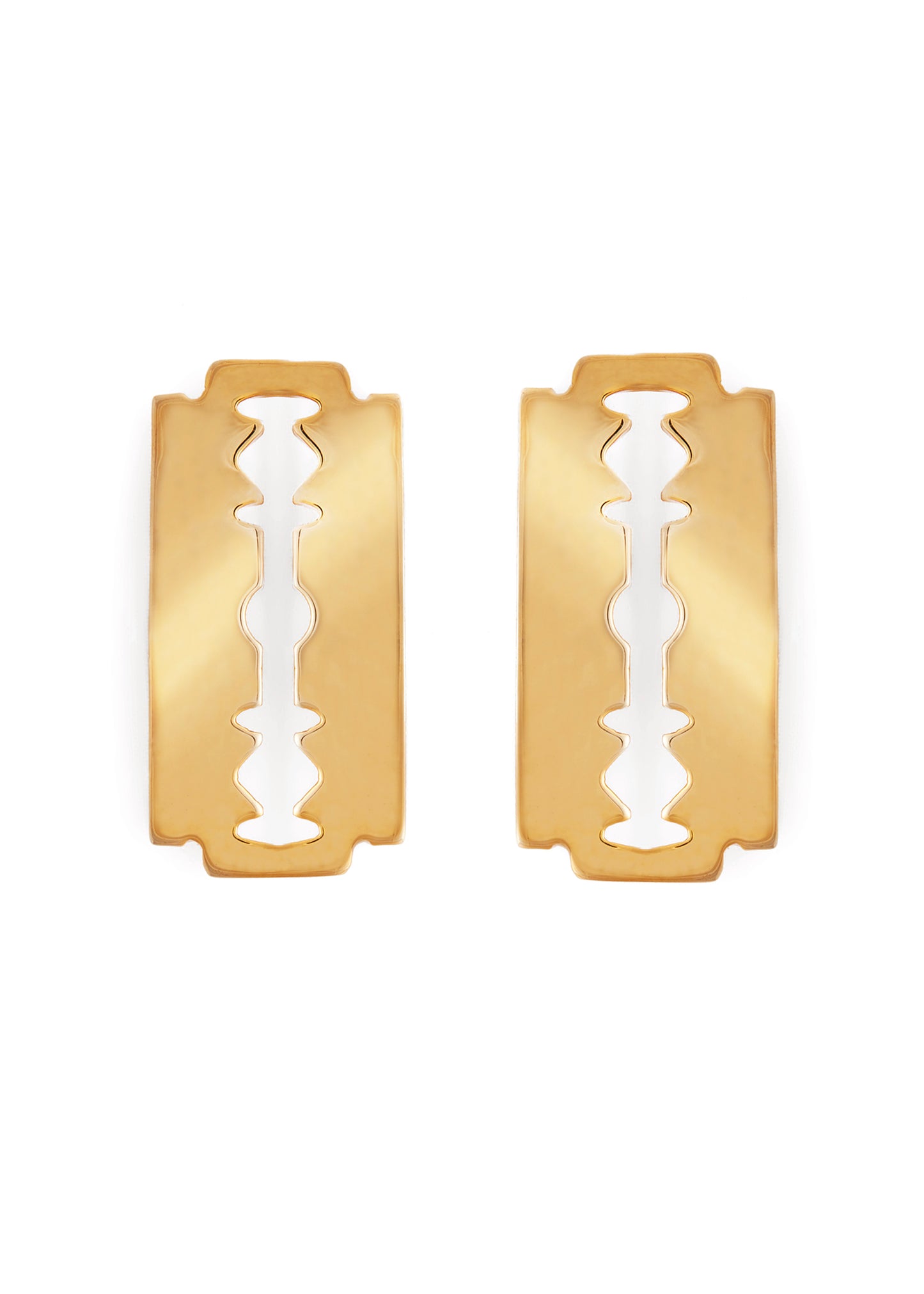 21. Razor Blade Hair Slides